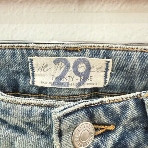 Free People Thunderbird Flare Wide Leg Light Wash Jeans Silver Women's Size 29 - Picture 11 of 15